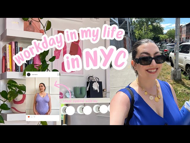 workday in NYC | content creation day | drive with me