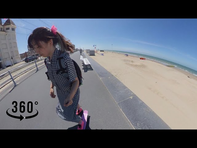 360° Vlog | Penny cruising at Mariakerke Beach, Belgium coast