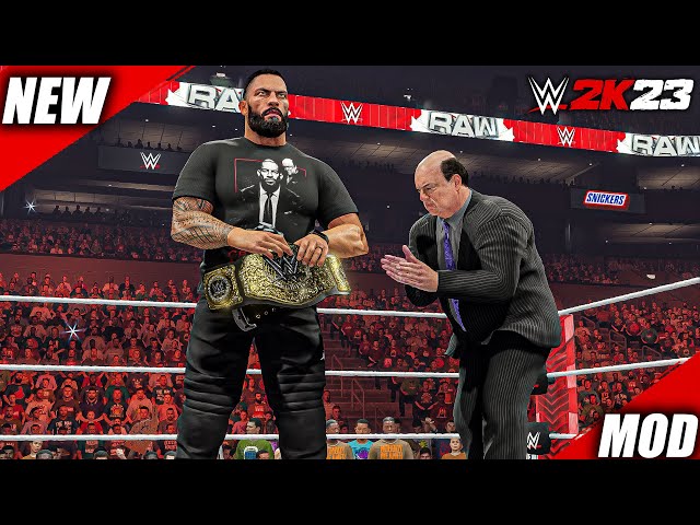 WWE2K23 Roman Reigns Promo Attire/ World Heavyweight Championship Mod / New WWE2K23 Mods