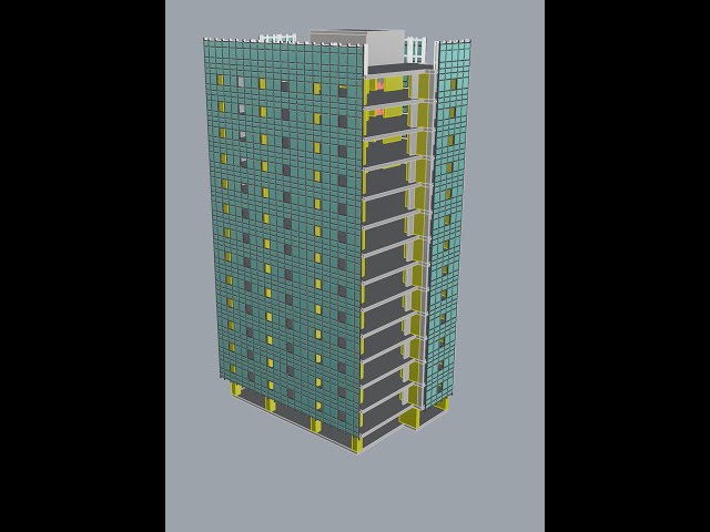 Parametric drawing of facades in different directions in Grasshopper, part-2 Glass and spacer