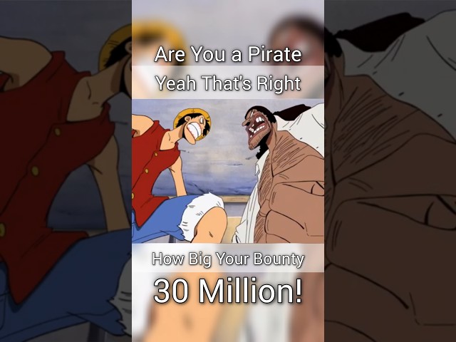 Luffy's 30 Million Bounty Surprised Blackbeard