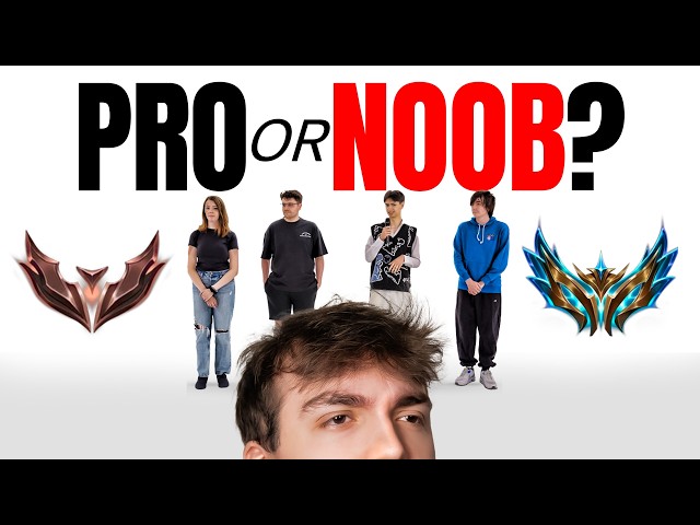 HIGH vs LOW ELO?! PRO GAMERS GUESS THE RANK | League of Legends Edition