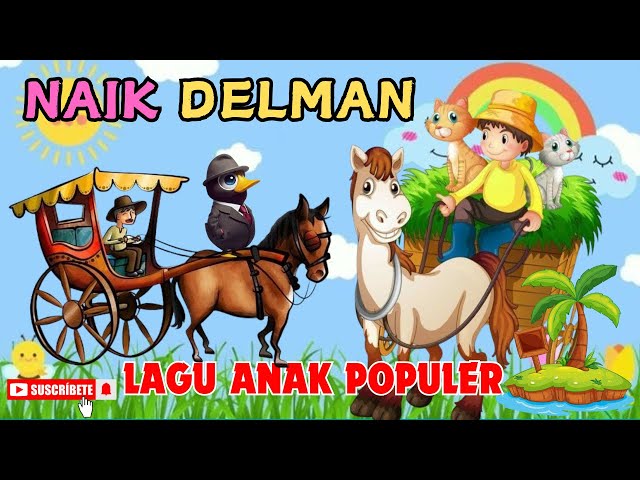 NAIK DELMAN - BALONKU ADA LIMA - CICAK - Lagu Anak Anak - Lagu Anak Indonesia Populer @ZhetaKids