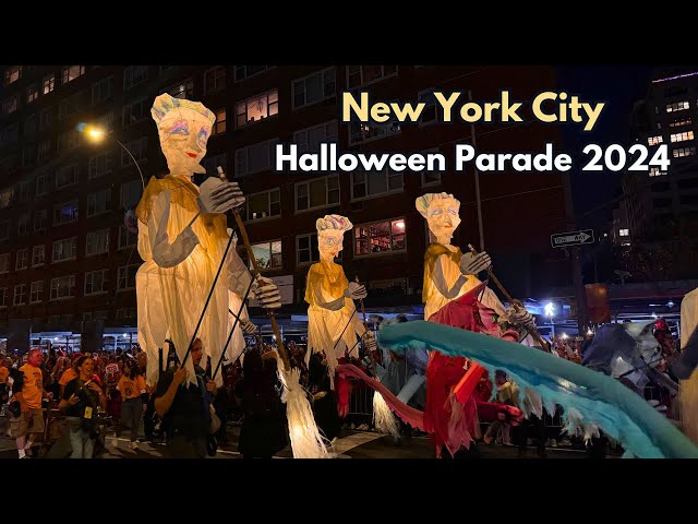 4K New York City Greenwich Village Halloween Parade 2024 👻🎃