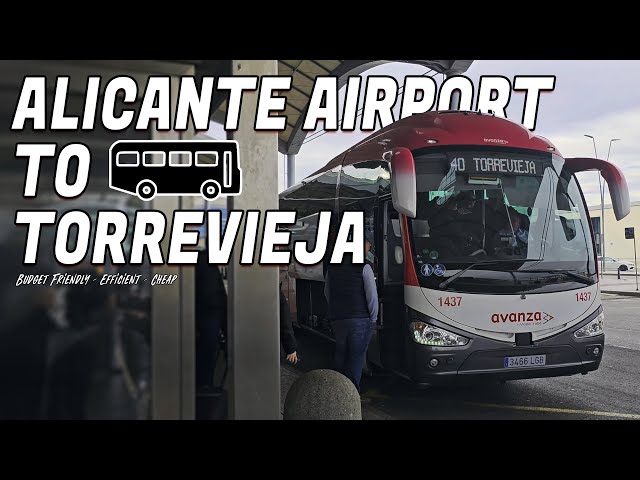 How and Where to catch the Torrevieja Bus from Alicante Airport