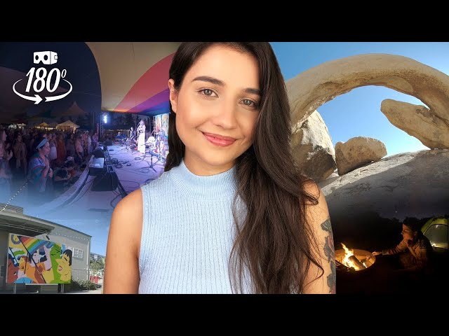 VR ASMR: SUSSURROS + ESPECIAL 1 ANO DE REALIDADE VIRTUAL ♡ EM LOS ANGELES, JOSHUA TREE E BHAKTI FEST