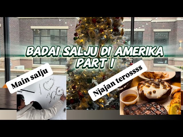 Indahnya hujan salju, Tapi tidak seindah itu!! Resto tutup semua!!!!! Badai Salju di Amerika