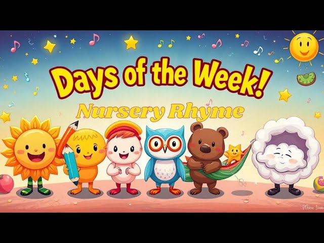 Days of the week | Nursery Rhymes and Kids Songs | Nursery Rhymes of BuDePa