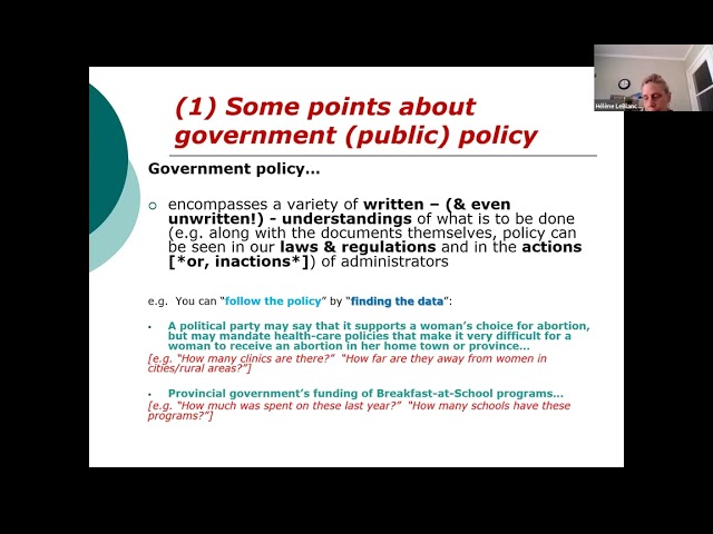 Finding Canadian Policy and Its Analysis