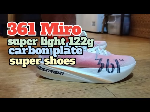 361 Miro nude super light carbon plate race shoes