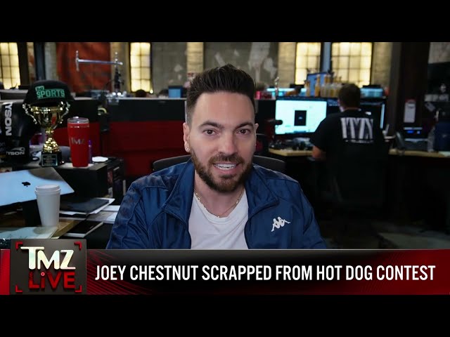 TMZ LIVE On Demand: Joey Chestnut Scrapped From Hot Dog Contest 6/12/24