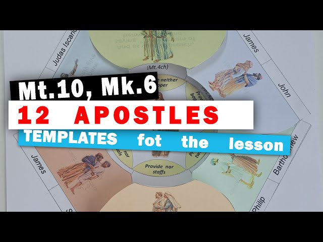 Christ gathers his disciples | Craft ideas for Sunday school lessons