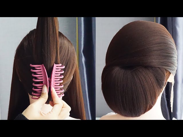 Very Easy Hairstyle With Clutcher | Bun Hairstyle For Party Wear