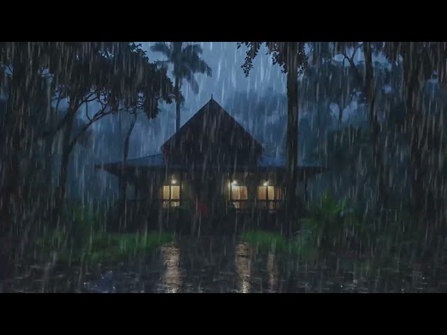 Heavy Rain and Thunder on a Tin Roof ASMR Rain Sounds for Deep Relaxation