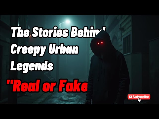 The Stories Behind Creepy Urban Legends: "REAL or FAKE"