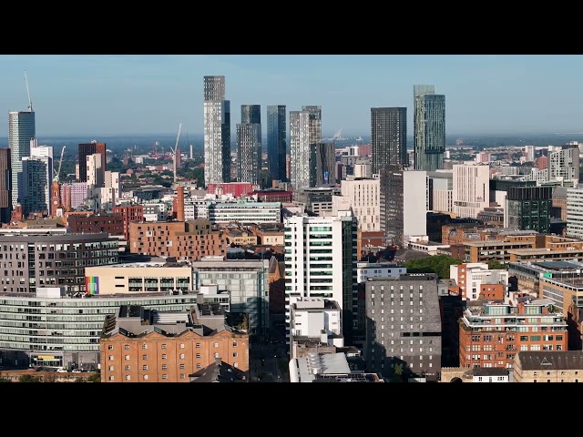 Cinematic Aerial Shots of Manchester (4K Drone)