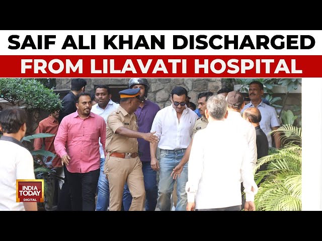 Breaking News: Saif Ali Khan Discharged From Lilavati Hospital 6 Days After Stabbing Incident