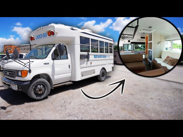 I Converted An OLD Bus Into MODERN LUXURY RV!