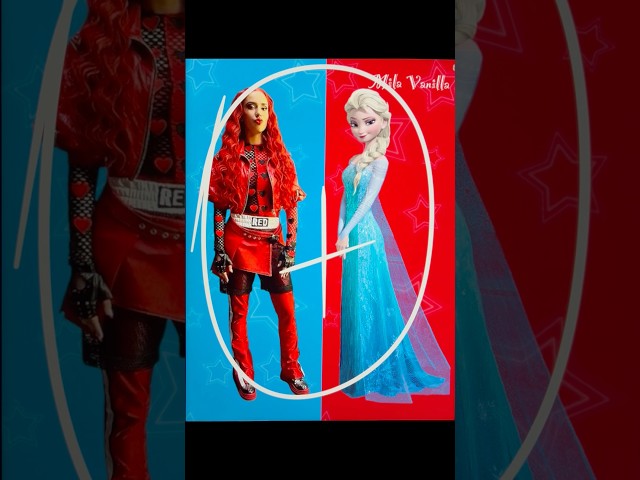 Red Descendants glow up into Elsa #descendants #descendants4 #red #glowup #fanart #aiart