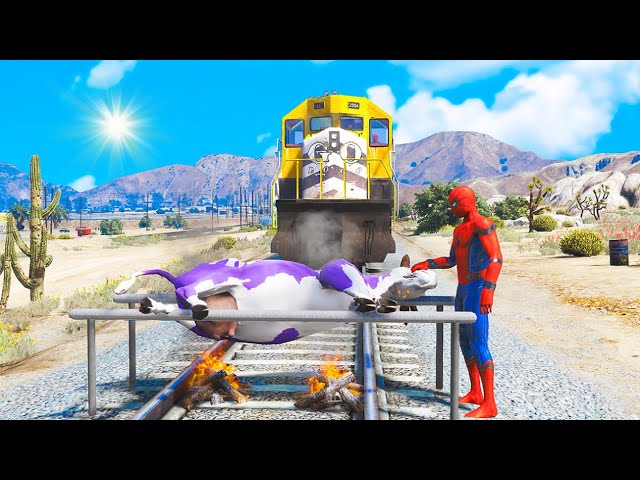 GTA 5 Water Ragdolls | Crazy SPIDERMAN & The Cow Jumps/Fails Funny Moments (Euphoria Physics)