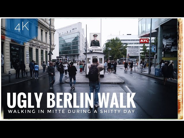 UGLY BERLIN WALK during "Summer" Day in Germany - RAIN | WIND | CONCRETE & CONSTRUCTION - 4K | 50FPS