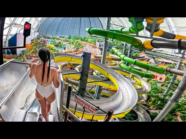 World's Largest Water Park in a GIANT Hangar! Tropical Islands, Germany