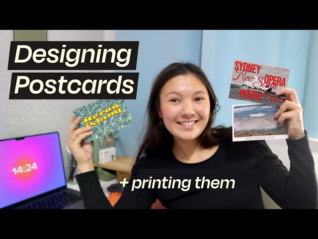 How to Create Custom Postcards I Graphic Design Tutorial