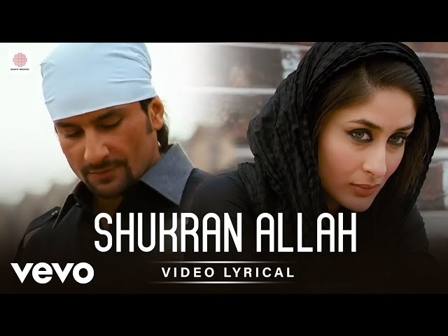 Salim-Sulaiman, Sonu Nigam, Shreya Ghoshal, Salim Sadruddin Merchant - Shukran Allah (Lyric Video)