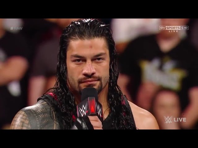 Roman Reigns addressed The Undertaker's defeat "This is my yard now" - WWE RAW 3 April 2017