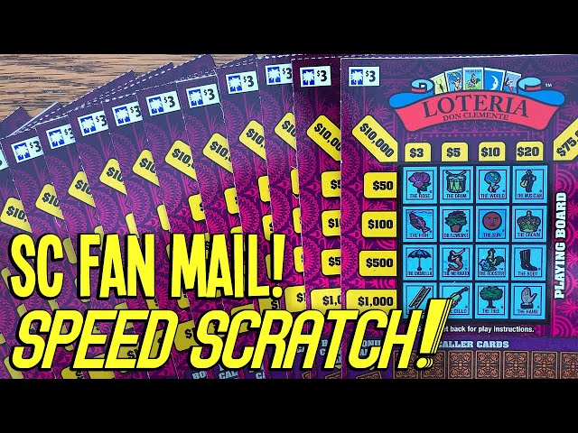 😍 SC FAN MAIL WINS! **$PEED $CRATCH** 25X LOTERIA 💵 South Carolina Lottery Scratch Offs