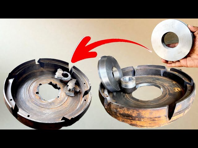 Mechanic Taught The Best Solution To Fix A Truck Broken Clutch Flywheel