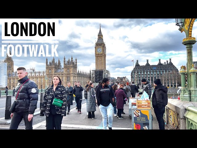 𝐋𝐎𝐍𝐃𝐎𝐍, 𝐄𝐍𝐆𝐋𝐀𝐍𝐃 🇬🇧 WALKING TOUR  |  BIG BEN, ELIZABETH TOWER TO THE QUEENS BUCKINGHAM PALACE