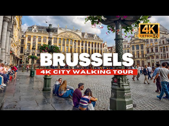 🇧🇪 BRUSSELS BELGIUM WALKING TOUR - HISTORIC CENTRE [ 4K HDR - 60fps ]