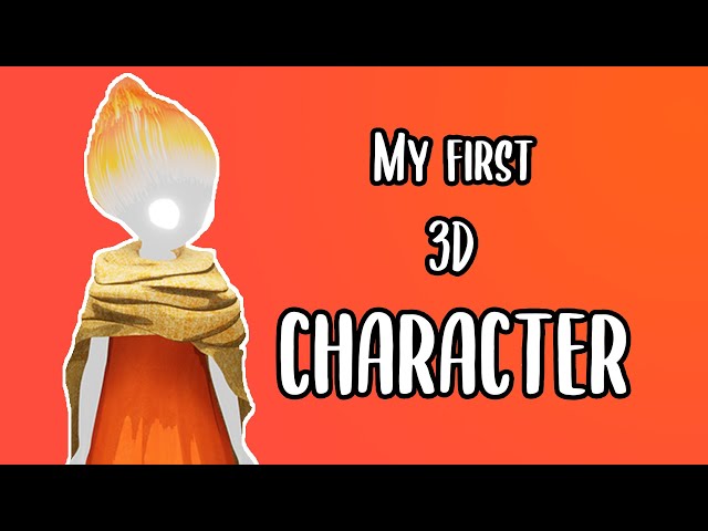 I made my FIRST video game CHARACTER and it wasn't EASY