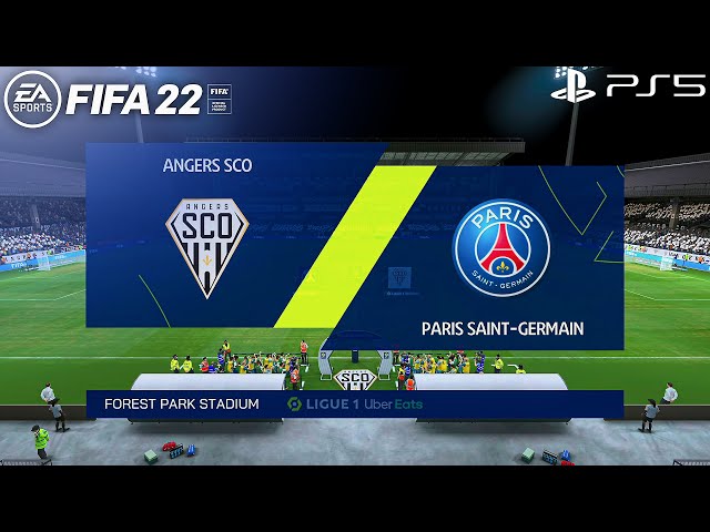 FIFA 22 PS5 - Angers Vs PSG - Ligue 1 21/22 - 4K Gameplay