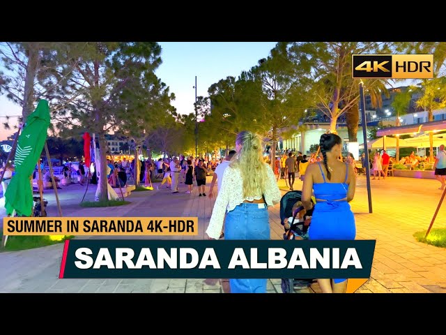 SARANDA ALBANIA☀️ SUMMER SEASON 🏝️ SEZONI VEROR SARANDE SHQIPERI 🌴 VLOG NR.1 【4K HDR】