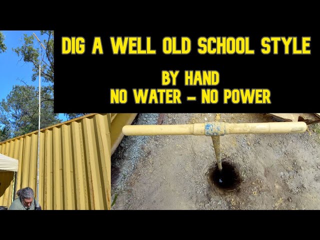 Dig Your Own Shallow Well - No Power - No Water Drilling - No Driving