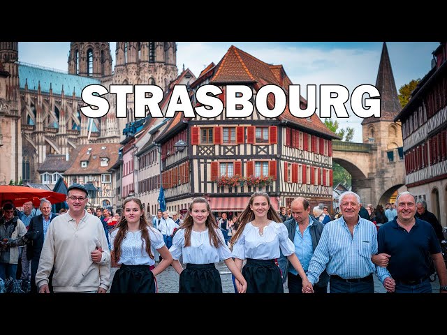 Walking Tour of Strasbourg, France - Ultimate Experience in 4K HDR