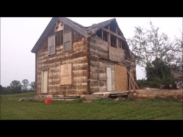 One Man! One Old Log Cabin! Move and Restore from start to finish.