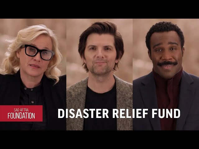 Patricia Arquette, Adam Scott & Tramell Tillman Support Disaster Relief Fund for SAG-AFTRA Members