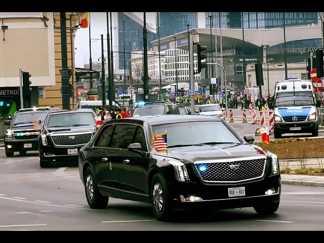 President Joe Biden's Motorcade, Warsaw, Poland, March 26, 2022