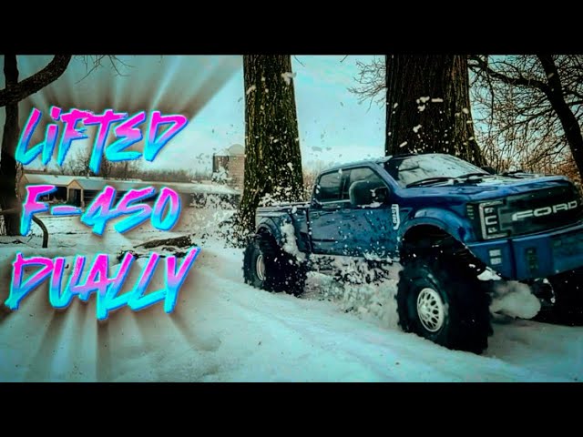 F450 dually gets lift kit & Boggers! Test rip in the snow.