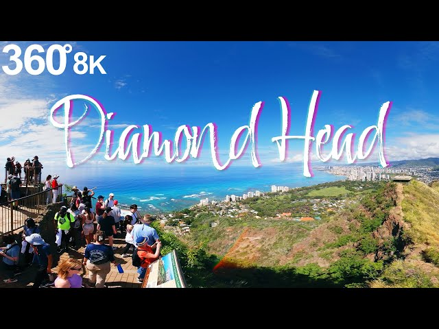 [360° 8K] Experience the 360-degree panorama of Diamond Head Hawaii  in VR!