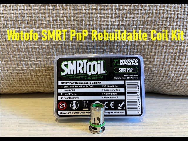 How to set up the Wotofo SMRT PnP rebuildable Mesh Coil  & How to Clean & re-wick to last for months