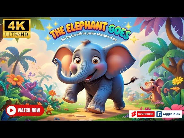 The Elephant Goes | Fun Animal Song for Kids | Nursery Rhymes & Preschool Learning | Sing Along