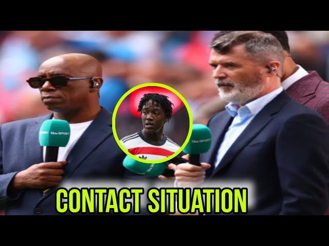 Roy Keane and Ian Wright on Man Utd-Kobbie Mainoo situation #manchesterunited