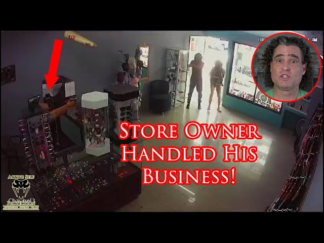 Jewelry Store Owner Wins Against Two Armed Robbers