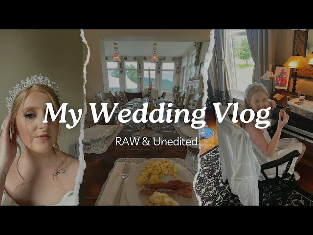 OUR WEDDING DAY VLOG | Unedited "At Home" Video