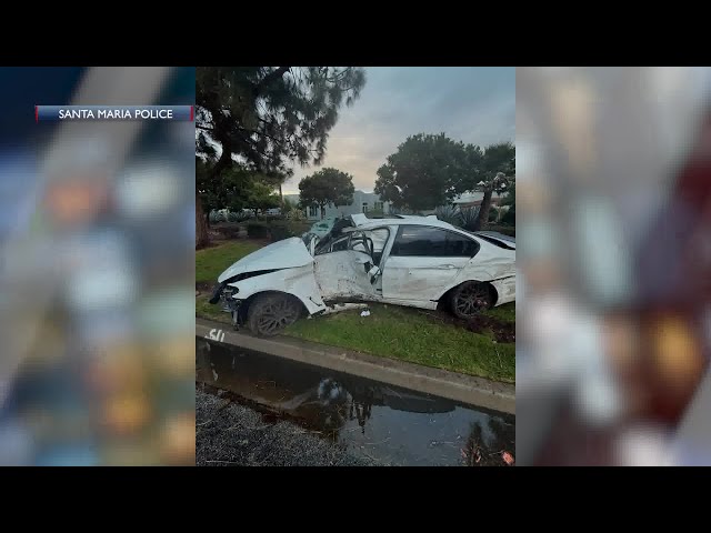 Two injured after car crash in Santa Maria Thursday afternoon