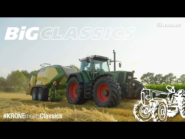 KRONE BiG Classics: baling straw with FENDT Favorit 824